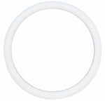 White on Powder-Coated Black Billet Steering Wheel & Horn Ford Chevy Dodge More