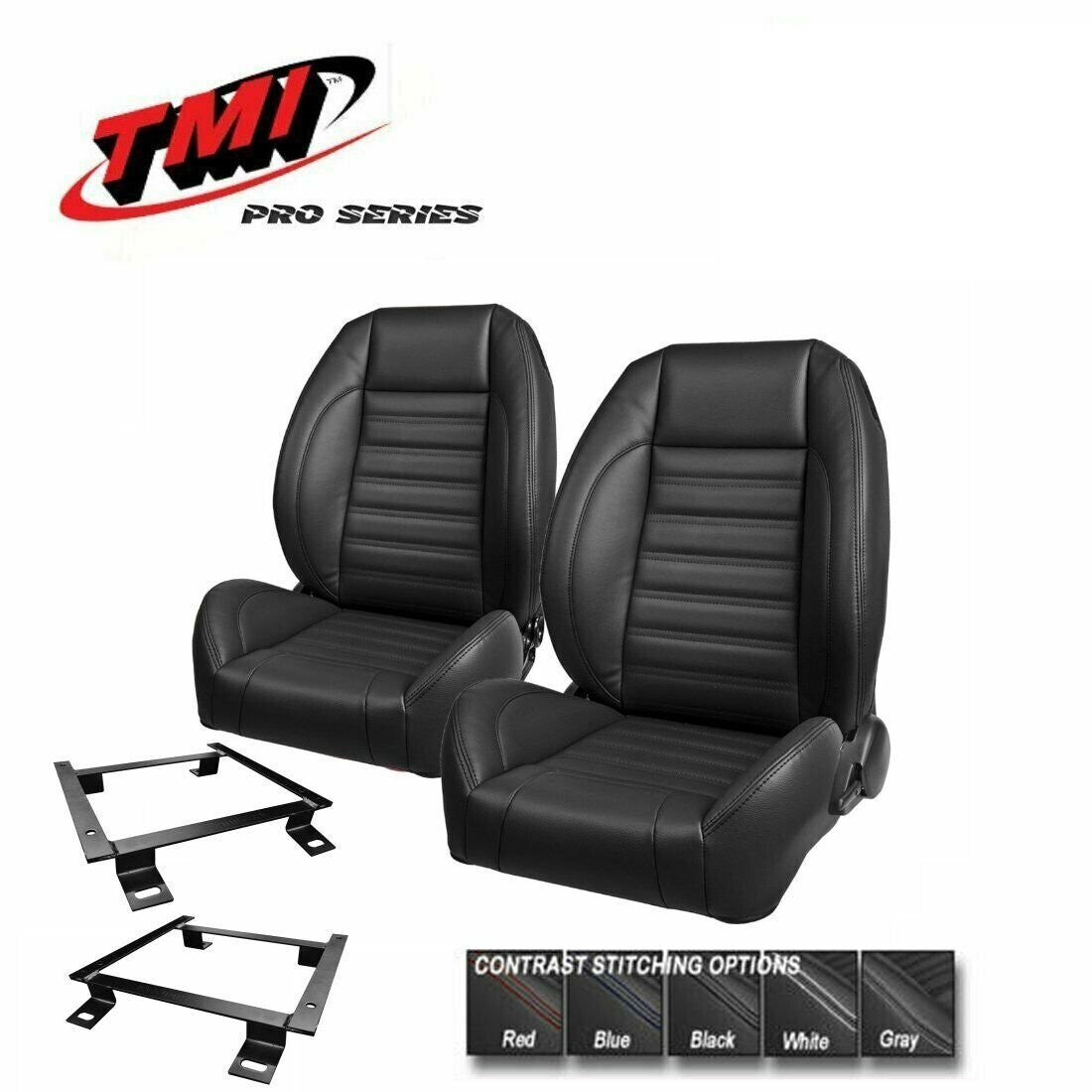 TMI Pro Series - Complete Bucket Seat Set & Brackets for 1964-1965 Chevelle