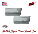 1964 - 66 Mustang Molded Sport Door Panel Set - White - Made by TMI in the USA