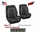 Sport R Deluxe w/White Stripe Bucket Seat Upholstery for 1967 Camaro