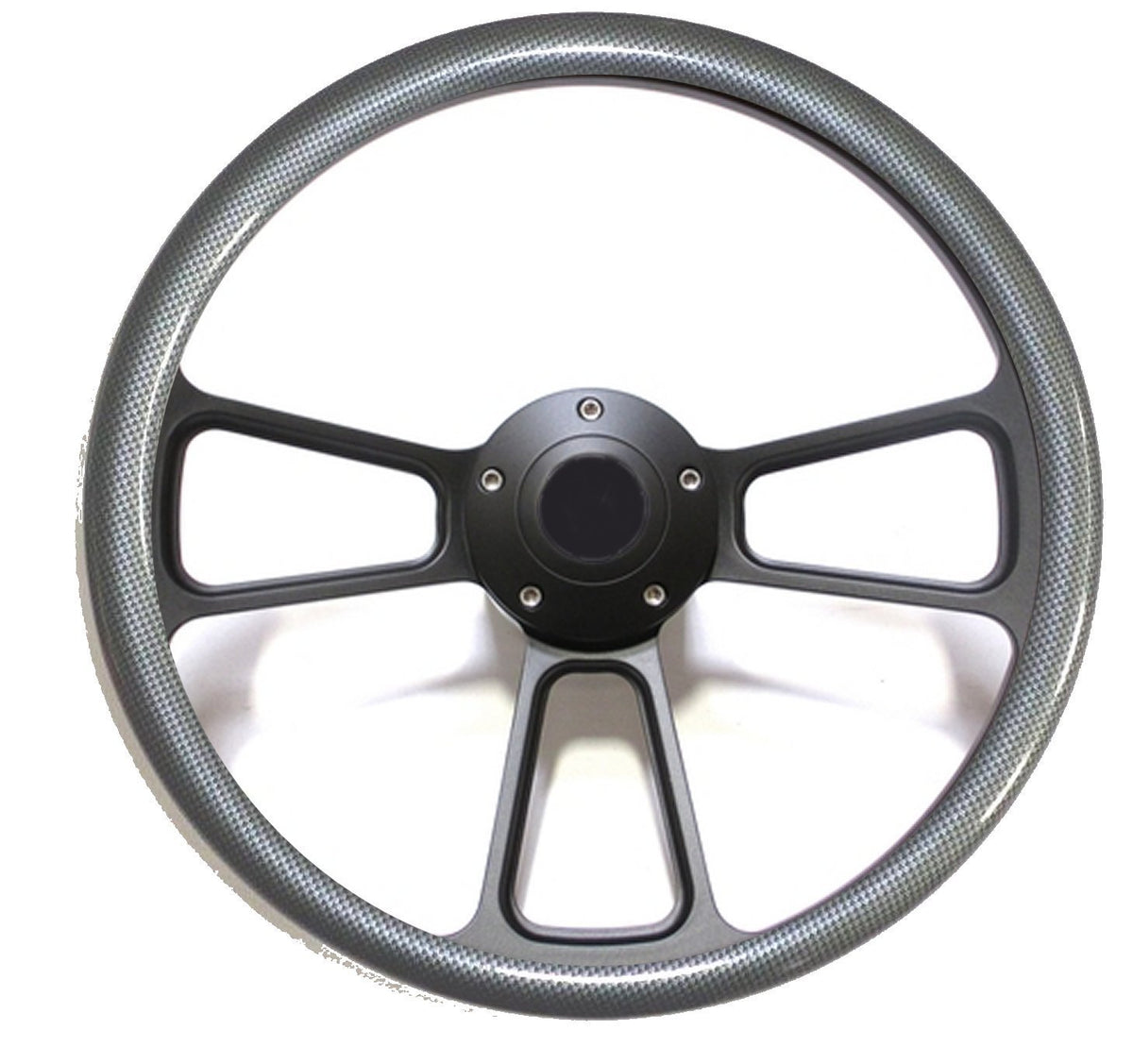 Ford Mustang, Falcon Carbon Fiber Steering Wheel Black Billet , Full Boss Kit
