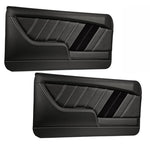 Sport R Molded Door Panel Set - Black - for 1968 Camaro by TMI 