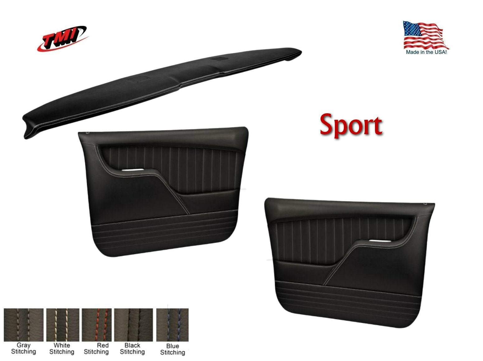 Sport Dash Pad & Molded Door Panel Set for 1967 - 72 Chevy, GMC C/10 Truck