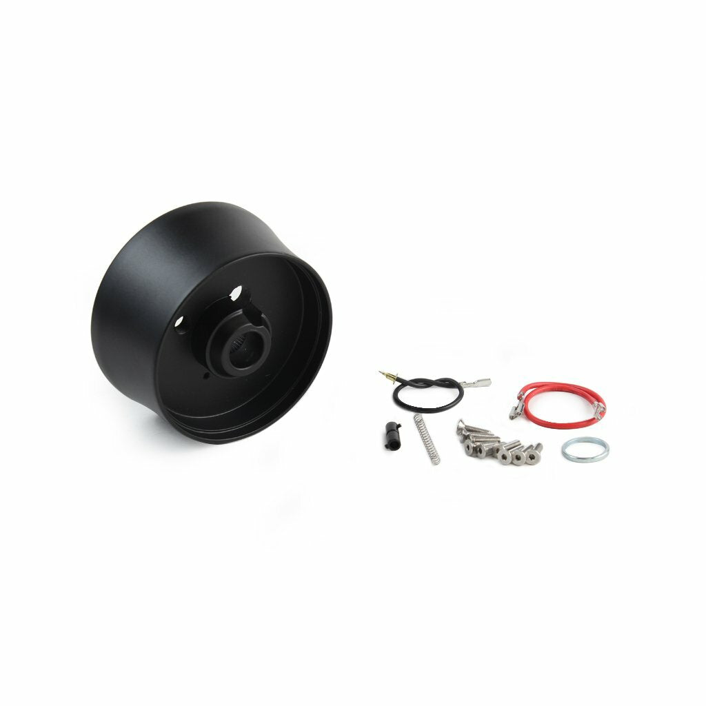 1969 -1994 GM Steering Wheel Adapter Black Billet Aluminum Nine Hole