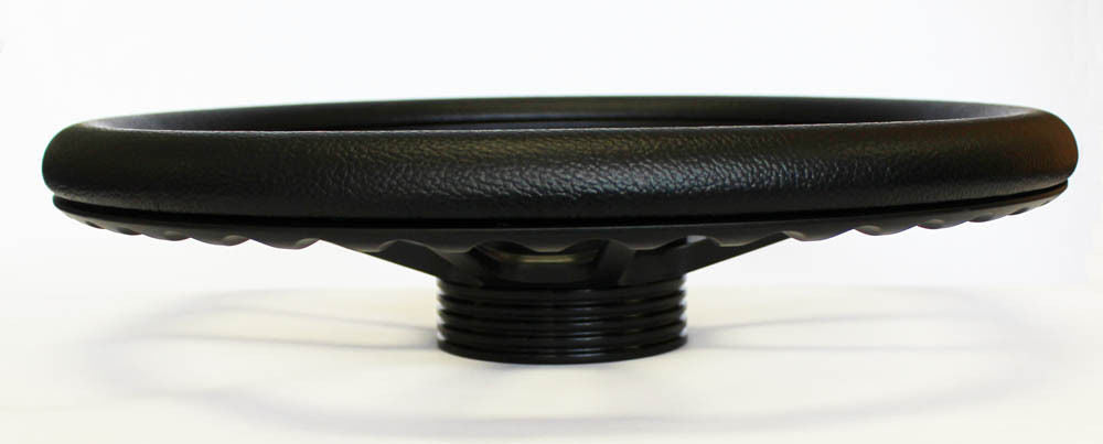 1983 Mustang Steering Wheel Real Wood  with Black Horn, Billet Adapter