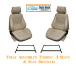 Standard Touring II Fully Assembled Seats & Brackets 1967 Mustang - Any Color