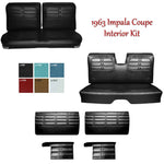 1963 Impala Coupe Front & Rear Bench Seat Upholstery + Panel Set - Any Color
