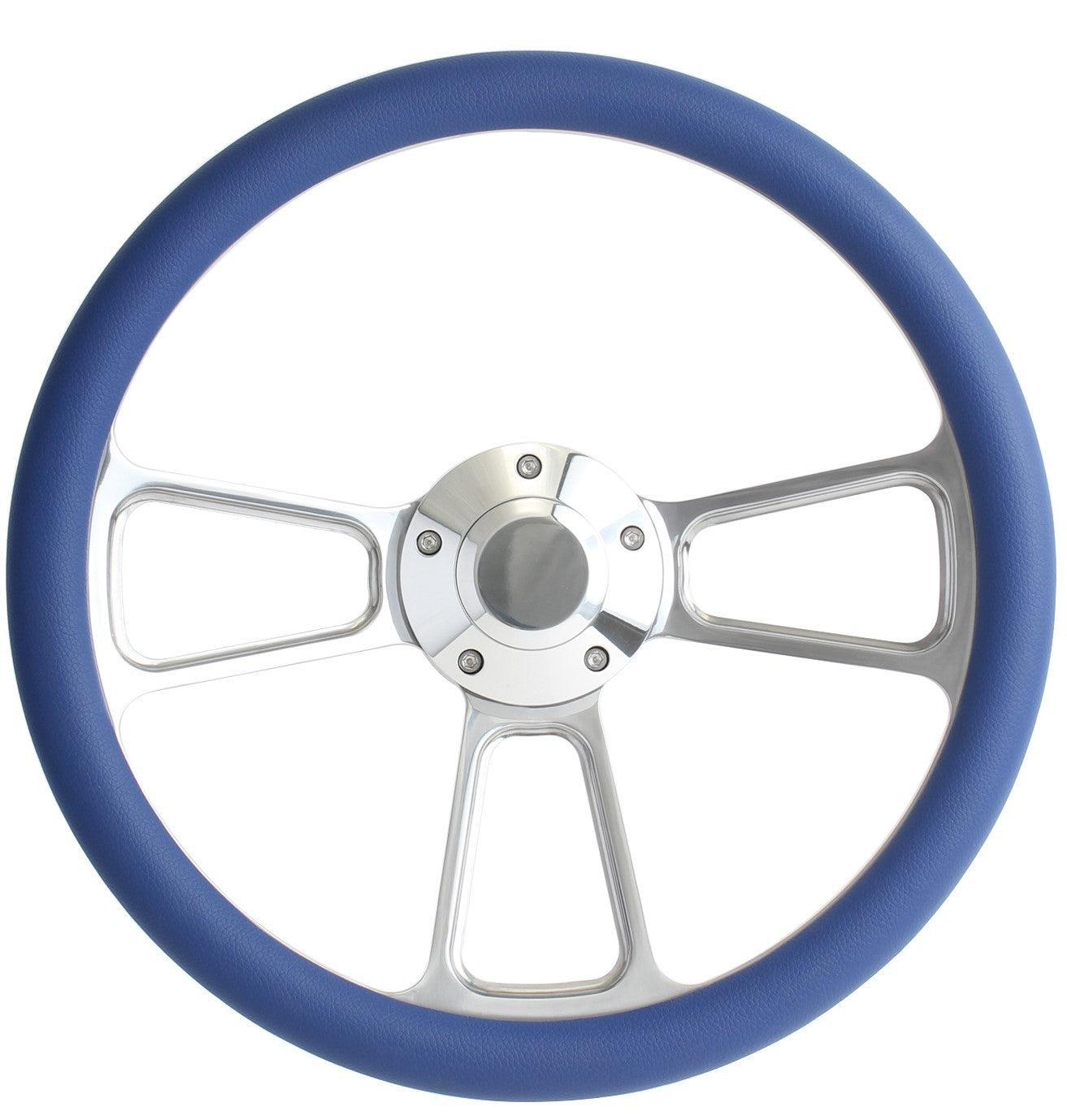 1965 1966 1967 1968 1969 Ford Mustang Royal Blue Steering Wheel, Horn & Adapter 