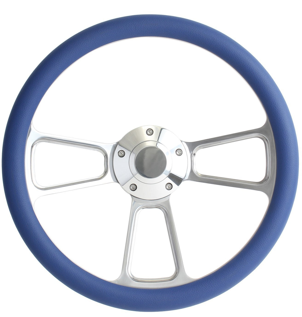 1965 1966 1967 1968 1969 Ford Mustang Royal Blue Steering Wheel, Horn & Adapter 