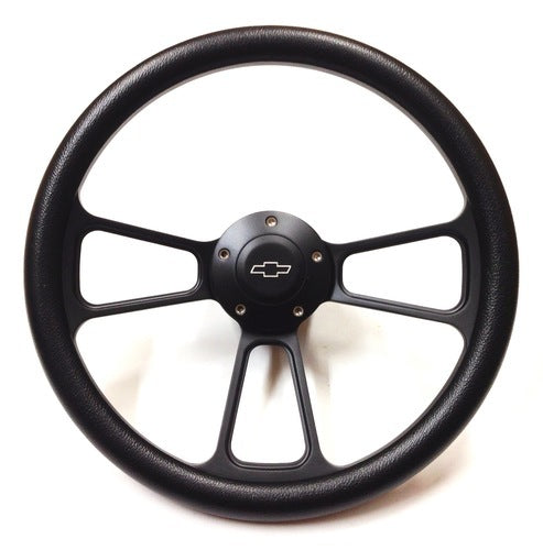 Chevy Pick UpTruck Black Billet Steering Wheel Kit fits 1948 - 1959 Truck